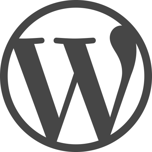 The wordpress logo.
